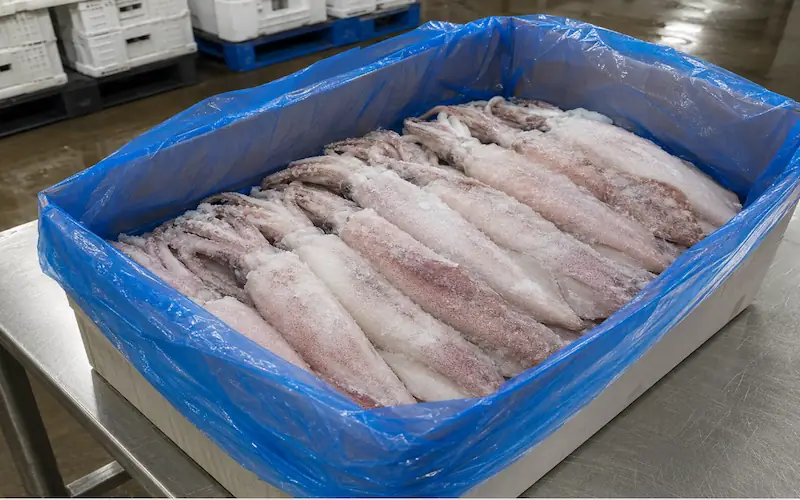 frozen whole cleaned squid dressed supplier